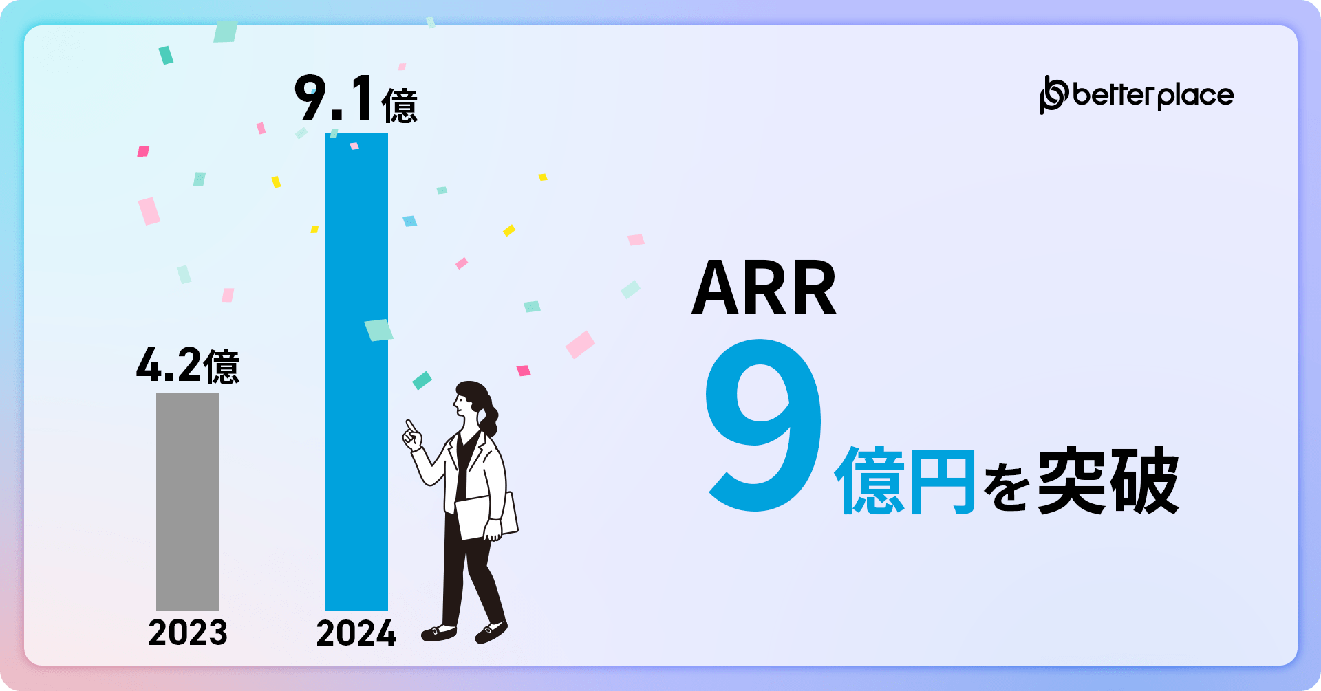 ARR 9億円を突破