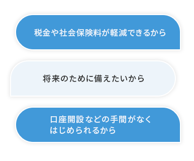 加入の決めては何ですか?