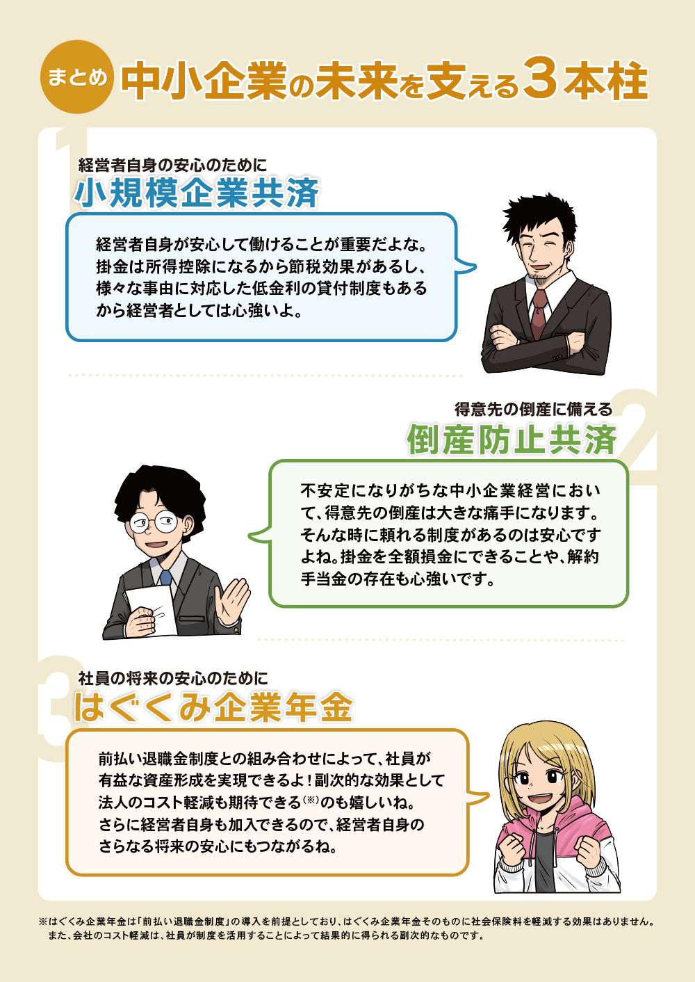 中小企業経営 百四十話 中小企業経営の未来を支える3本柱